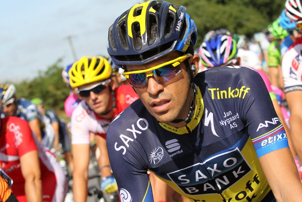 Alberto Contador finished fourth behind winner Chris Froome in the Tour de France this year. Photo: Graham Watson | <a id="www.grahamwatson.com" href="http://grahamwatson.com">www.grahamwatson.com</a>