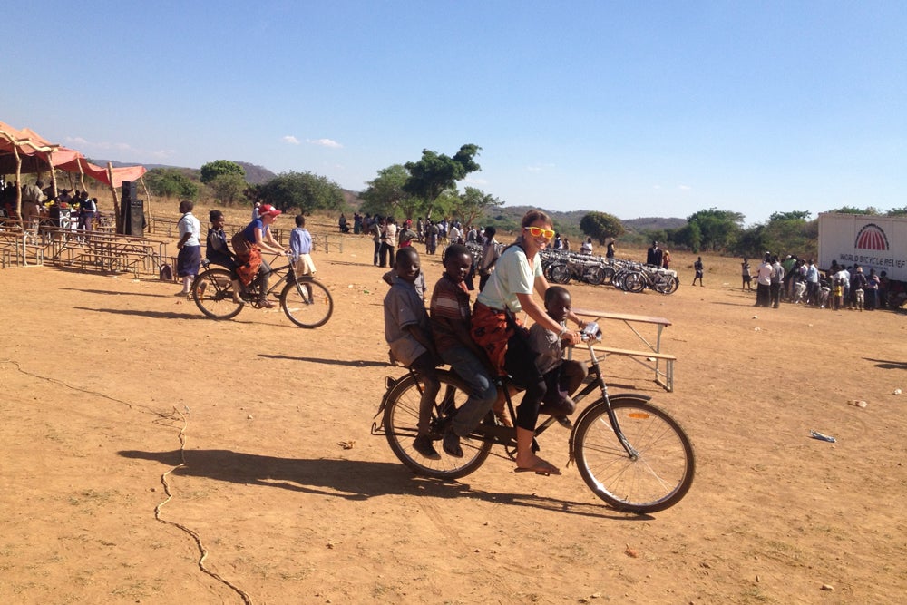 Evelyn Stevens recently spent 10 days in Africa with World Bicycle Relief. Courtesy photo