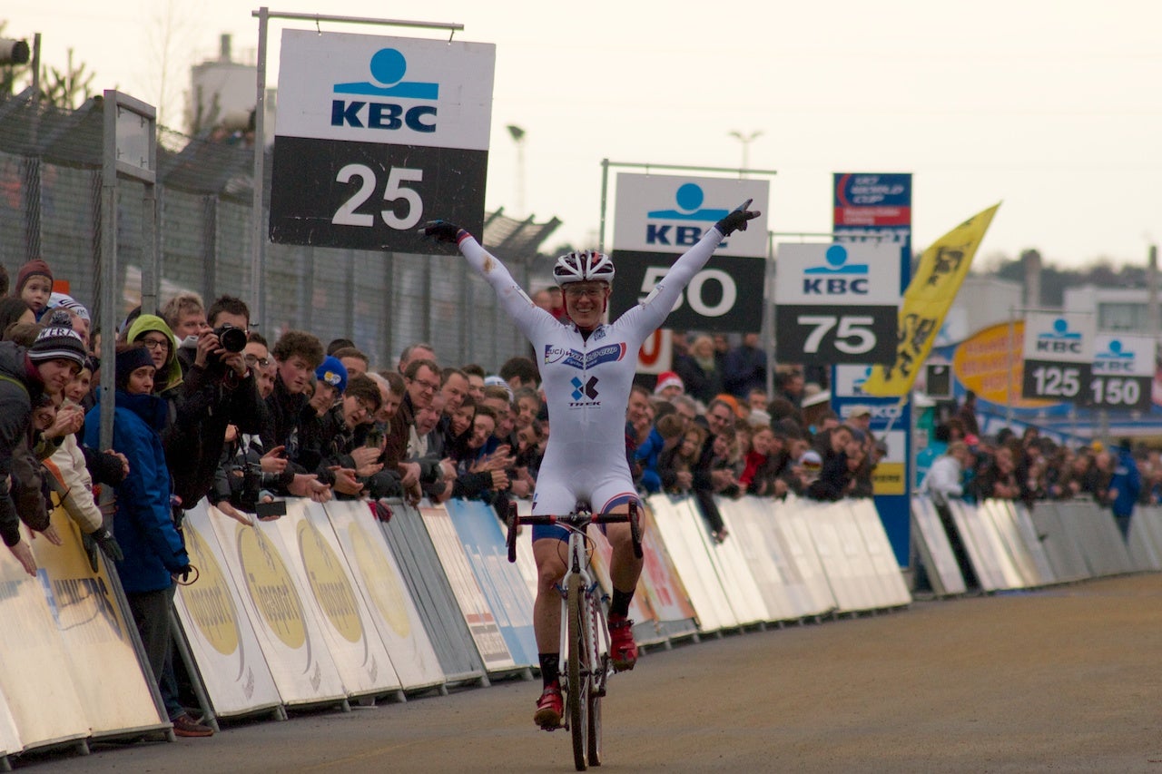 Katie Compton won her 20th career World Cup at Heusden-Zolder. Photo: Dan Seaton | VeloNews.com