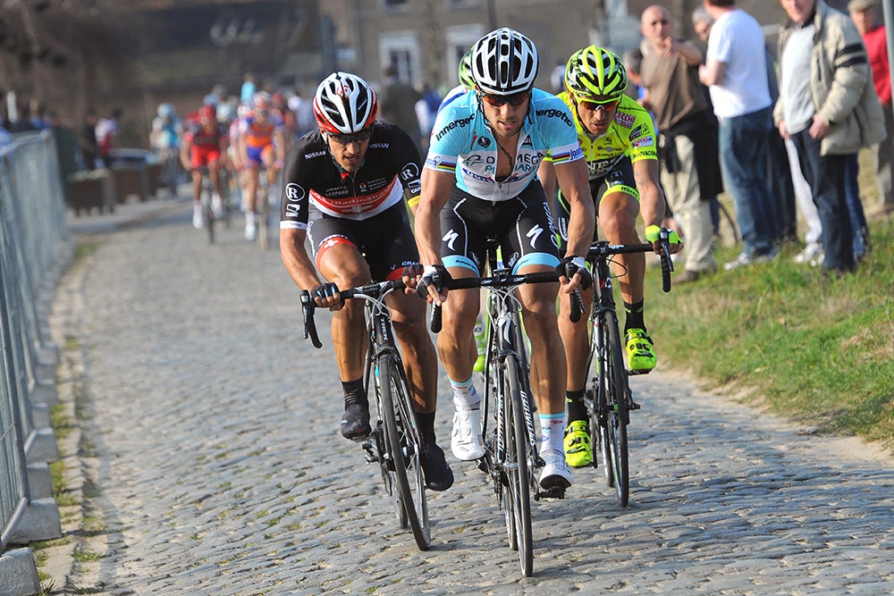 Tom Boonen missed his classics rivalry with Fabian Cancellara (left) during his injury-riddled 2013 season. Photo: Tim De Waele | <a href="http://tdwsport.com" target="_blank">TDWsport.com</a>
