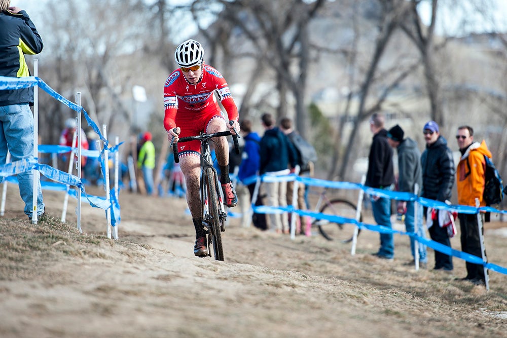 Owen already had a seven-second lead just a third of the way through the first lap, as his main rival Eckmann had a bad start. Photo: Caley Fretz | VeloNews.com