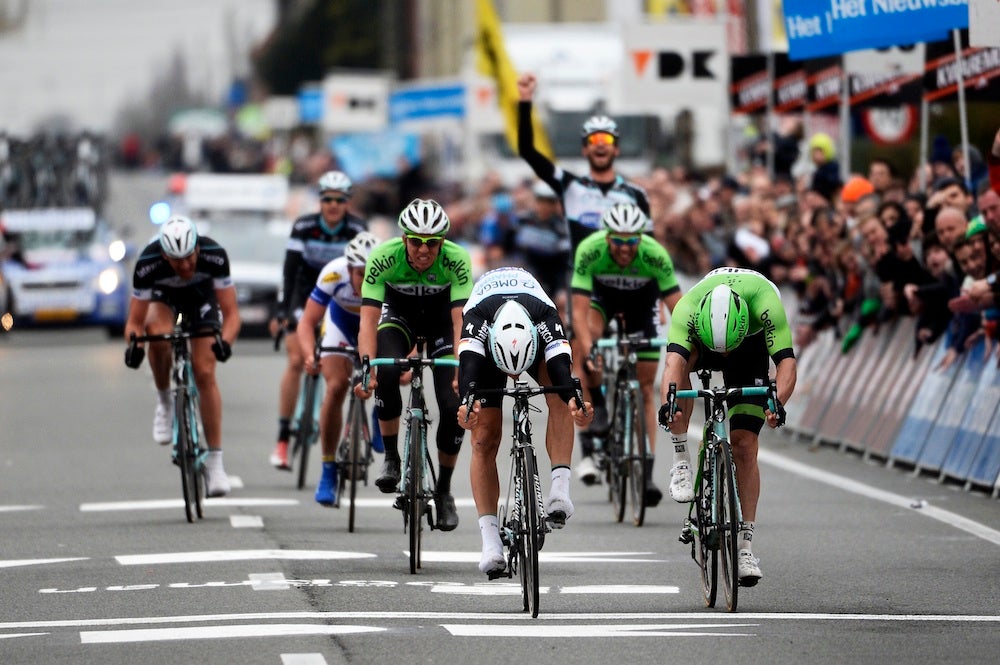 Tom Boonen takes his third K-B-K by a whisker. Photo: AFP