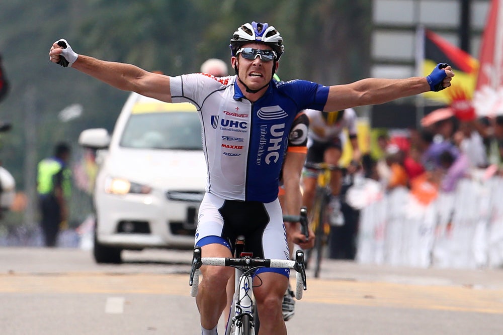 American Brad White earned his first victory in a UCI race at the Tour de Langkawi. Photo: Tim De Waele | <a href="http://tdwsport.com" target="_blank">TDWsport.com</a>
