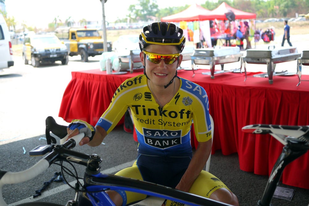 After the Tour de Langkawi, Pawel Poljanski will ride in the Volta a Catalunya, the Tour de Romandie, and the Giro d'Italia. Photo: Gregor Brown | VeloNews.com