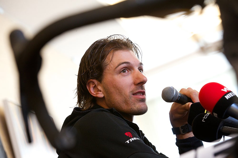 Fabian Cancellara has put his hour record attempt on hold. Photo: Kurt Desplenter | AFP