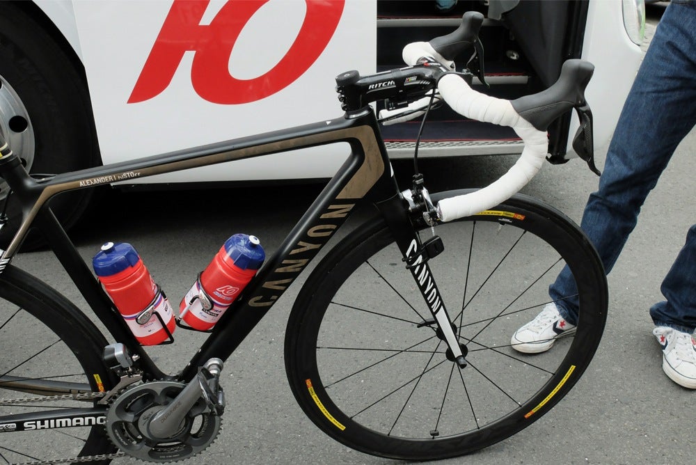 Canyon sells replicas of its pro teams' bikes. But none of Canyon's consumer-direct bikes are not yet available in the United States. Photo: Logan VonBokel | VeloNews.com