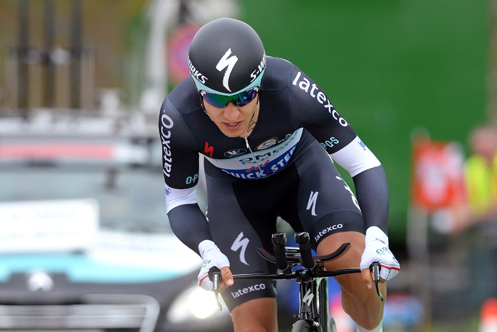 Michal Kwiatkowski rode to victory in Tuesday's prologue at the Tour de Romandie. Photo: Tim De Waele | <a href="http://tdwsport.com" target="_blank">TDWsport.com</a>