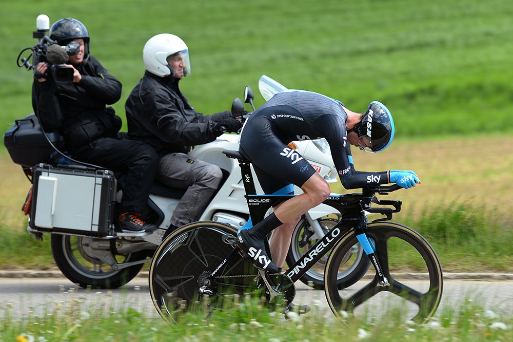 Chris Froome successfully defended his Tour de Romandie crown after winning the finishing time trial. Photo: Tim De Waele | <a href="http://tdwsport.com" target="_blank">TDWsport.com</a>