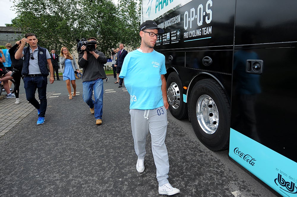 Mark Cavendish will head home, possibly for surgery, certainly for recovery. Photo: Tim De Waele | <a href=http://www.tdwsport.com target="_blank">TDWsport.com</a>