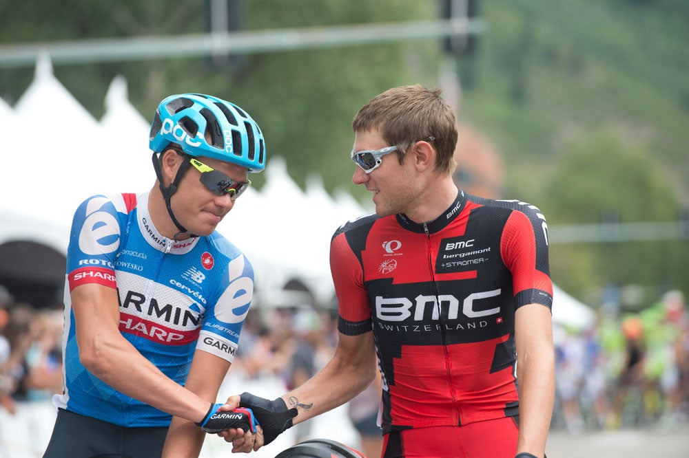 Garmin-Sharp's Tom Danielson is in fourth overall at the USA Pro Challenge, but knows it's a huge order now to overcome BMC Racing's Tejay van Garderen. Photo: Casey B. Gibson | <a href="http://www.cbgphoto.com">www.cbgphoto.com</a>