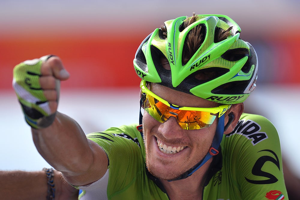 Alessandro de Marchi (Cannondale) soloed to win stage 7 of the Vuelta a España, his first grand tour stage victory. Photo: Tim De Waele | <a href="http://tdwsport.com" target="_blank">TDWsport.com</a>.