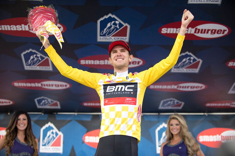 Van Garderen returned to the USA Pro Challenge GC podium on Wednesday. He won stage 3 and took the leader's jersey.  Photo: Casey B. Gibson | <a href="http://www.cbgphoto.com">www.cbgphoto.com</a>