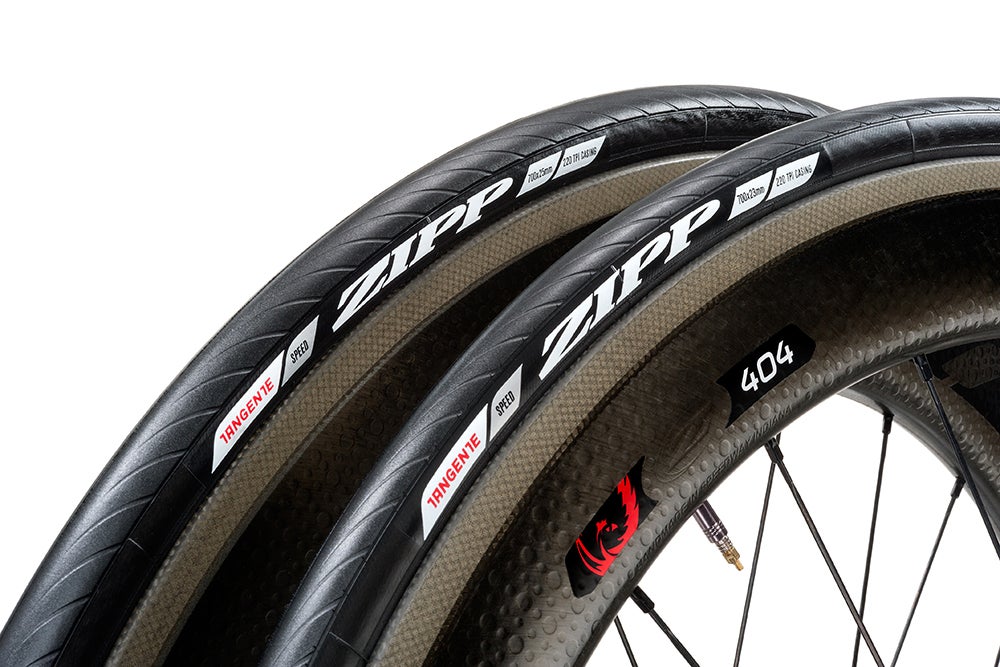 The Tangente Speed is Zipp's top-end clincher. It's a pure race tire, with no puncture-resistant belt. Photo: Zipp