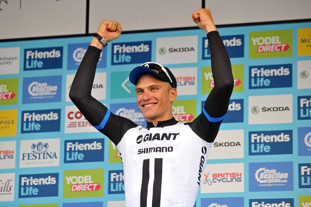 Giant-Shimano's Marcel Kittel won the first stage of the Tour of Britain Sunday. Photo: AFP PHOTO / PAUL ELLIS