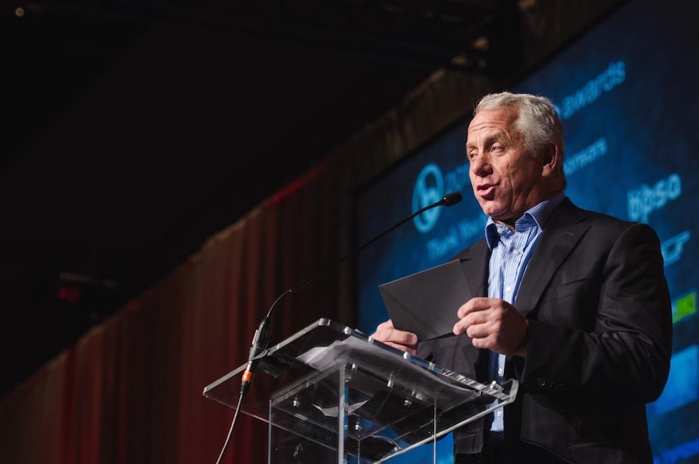 After years spent in relative exile, Greg LeMond, now the only American to have officially won the Tour, has emerged reborn. Photo courtesy Interbike.