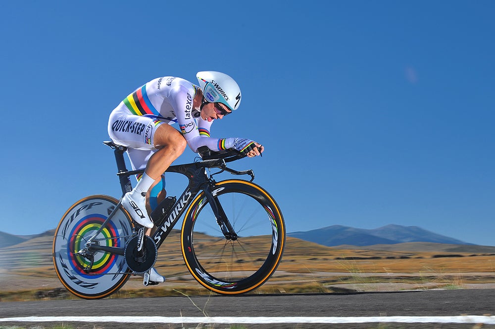 Tony Martin (Omega Pharma-Quick Step) is the reigning time trial world champion. In the Vuelta's stage 10 test, he was again unbeatable. Photo: Tim De Waele | <a href="http://tdwsport.com" target="_blank">TDWsport.com</a>