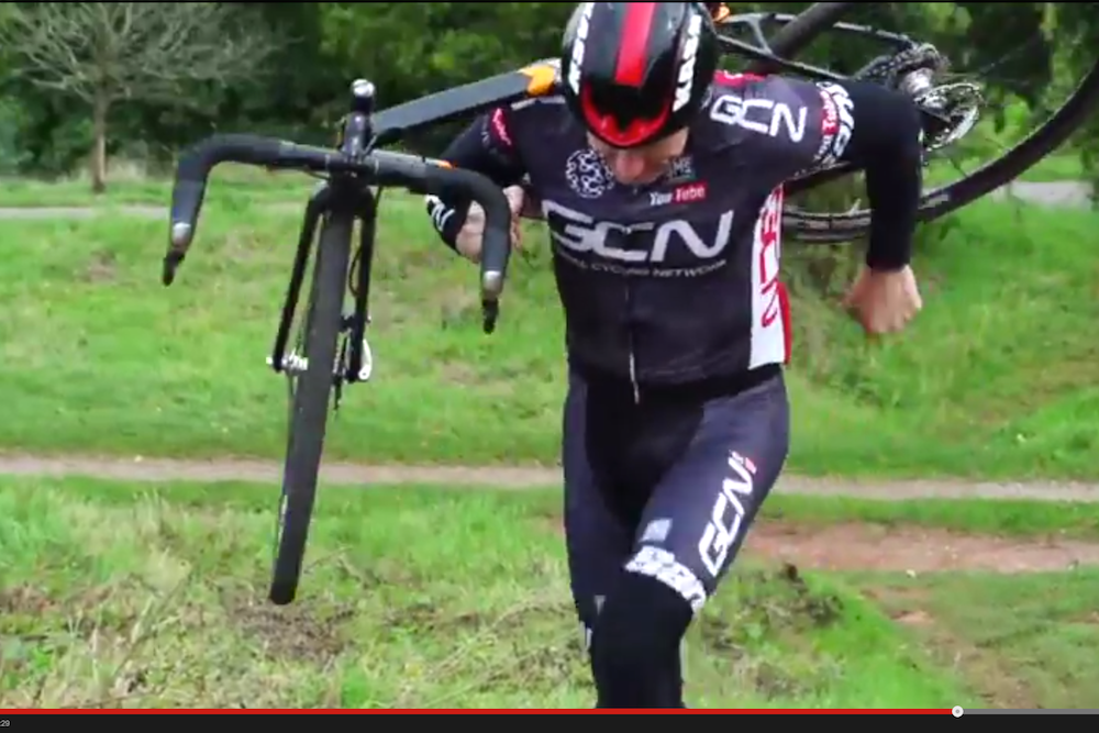 Global Cycling Network explains the basics of how to dismount and remount on a cyclocross bike.