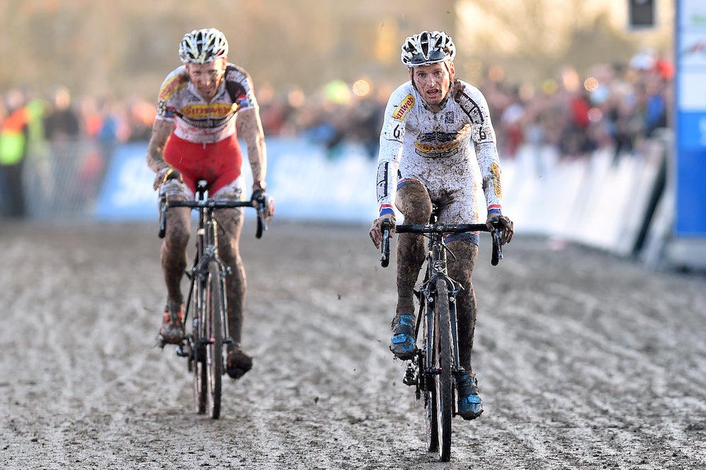 Series leader Kevin Pauwels beat teammate Klaas Vantornout to win the World Cup round in England. Photo: Tim De Waele | <a href=http://www.tdwsport.com target="_blank">TDWsport.com</a>