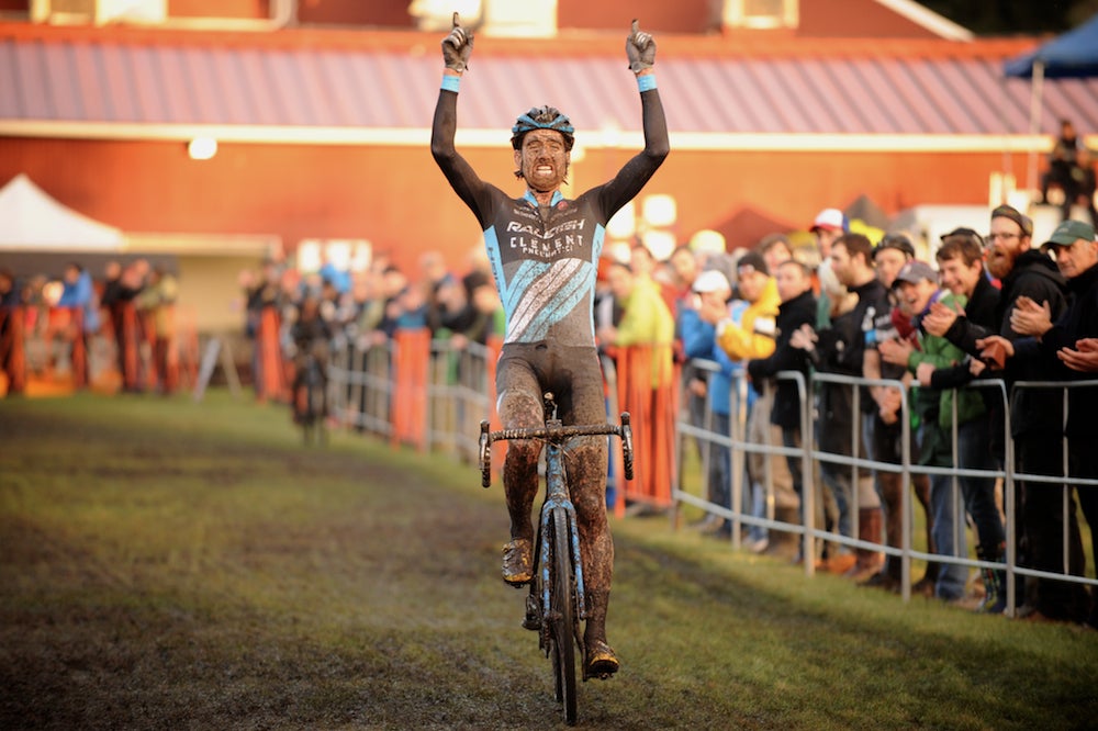 Jamey Driscoll wins round one of the Waves for Water Cyclocross Collaboration. Photo: Matthew J. Clark | StraightEightFilms.com