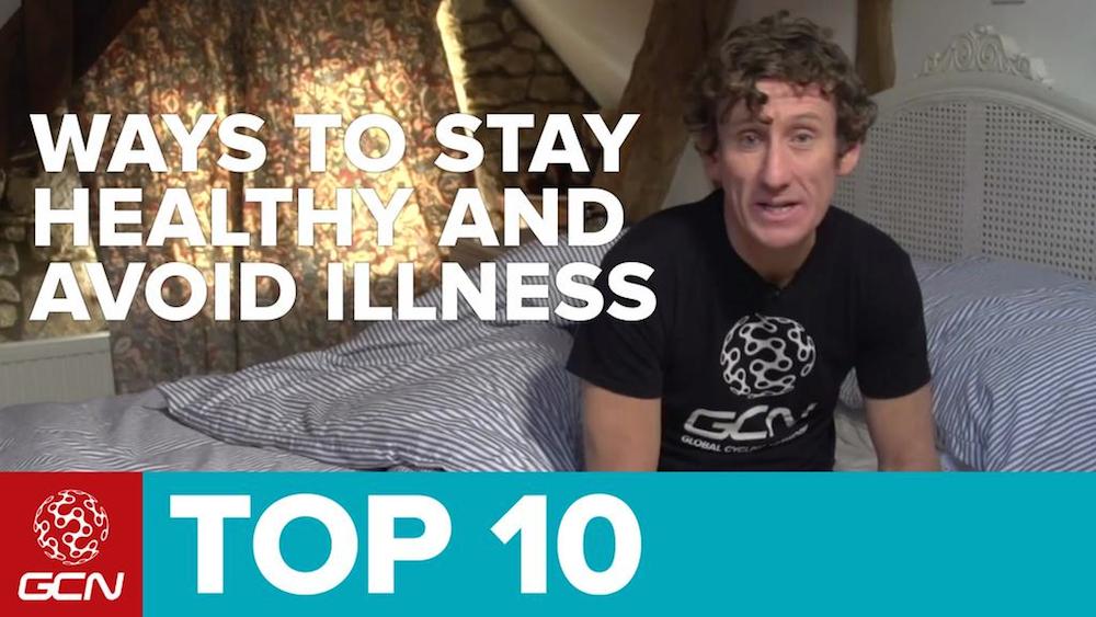 Global Cycling Network has 10 tips to help you stay healthy and avoid illness.