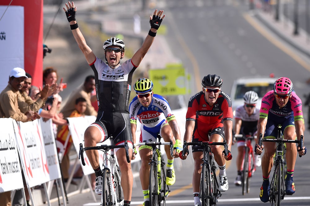 Fabian Cancellara attacked late in stage 2 and earned the win and the red jersey. Photo: Tim De Waele | <a href="http://www.tdwsport.com" target="_blank">TDWsport.com</a>