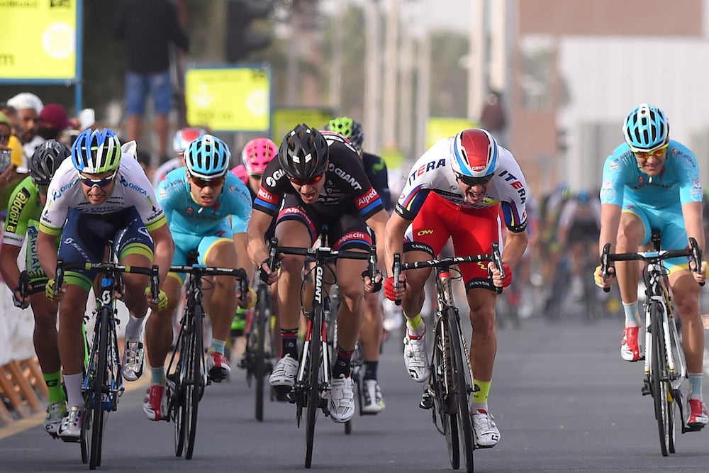 Katusha's Alexander Kristoff sprinted to his second win of the week in stage 3 of the Tour of Qatar. Photo: Tim De Waele | <a href="http://www.tdwsport.com" target="_blank">TDWsport.com</a>