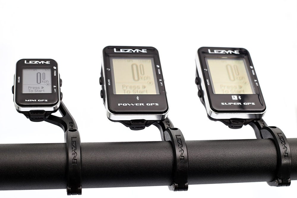 Lezyne, makers of fine tools, has entered the GPS head unit market with its Mini, Power, and Super GPS head units. Photo: Lezyne