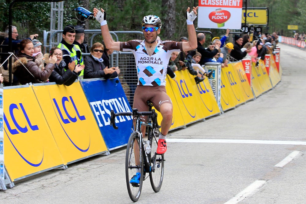 Jean-Christophe Peraud wins stage 3 to repeat as overall champion in the Criterium International. photo: AFP