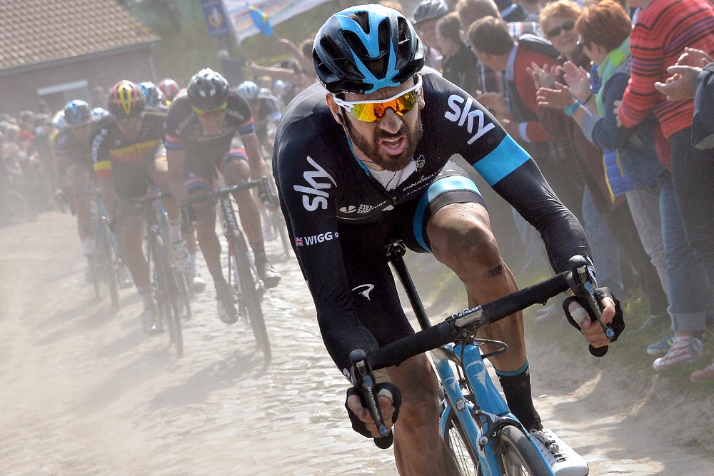 Bradley Wiggins ended his career in a Sky kit at Paris-Roubaix earlier this month. Photo: Tim De Waele | <a href="http://www.tdwsport.com" target="_blank">TDWsport.com</a>