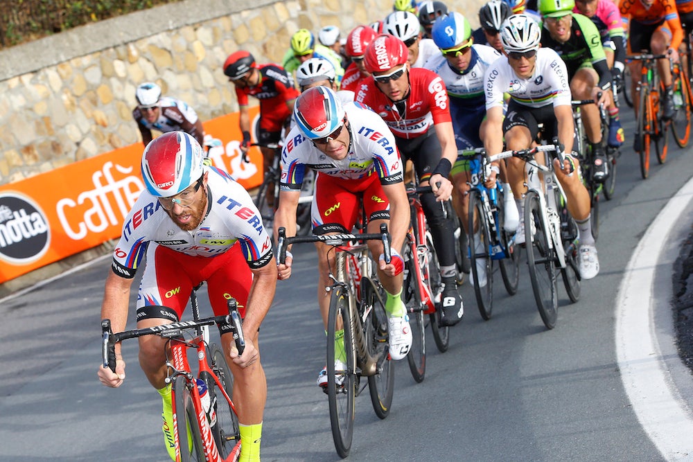 Luca Paolini and Alexander Kristoff have been Katusha's dynamic duo this spring, and they'll line up as podium threats in Ronde van Vlaanderen on Sunday. Photo: Tim De Waele | <a href=http://www.tdwsport.com target="_blank">TDWsport.com</a> (File).