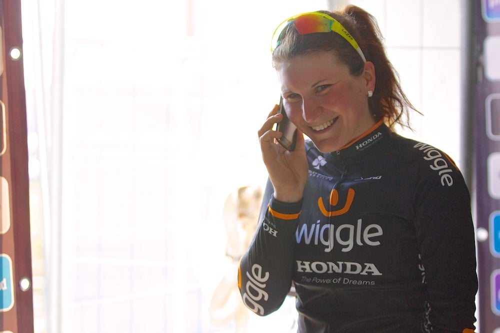 Elisa Longo Borghini smiled as she phoned her family to tell them she had just won the Ronde van Vlaanderen race. Photo: Dan Seaton | VeloNews.com