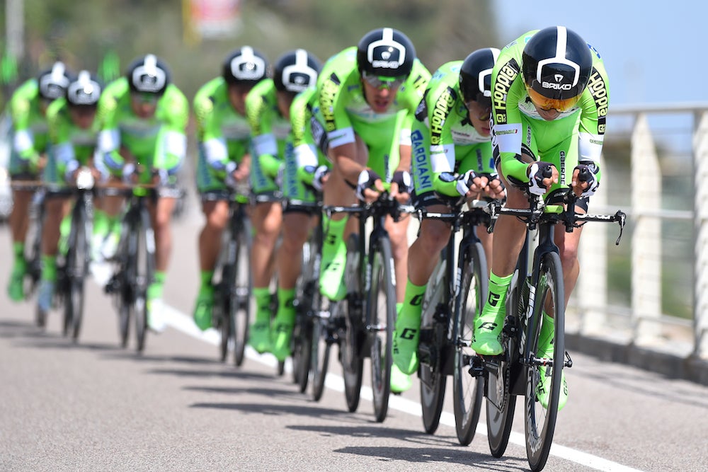 According to the MPCC, one Bardiani-CSF rider should not have started the Giro d'Italia, due to low cortisol levels, but the Italian Pro Continental team brought all of its riders to the start in Sanremo. Photo: Tim De Waele | <a href="http://www.tdwsport.com" target="_blank">TDWsport.com</a>