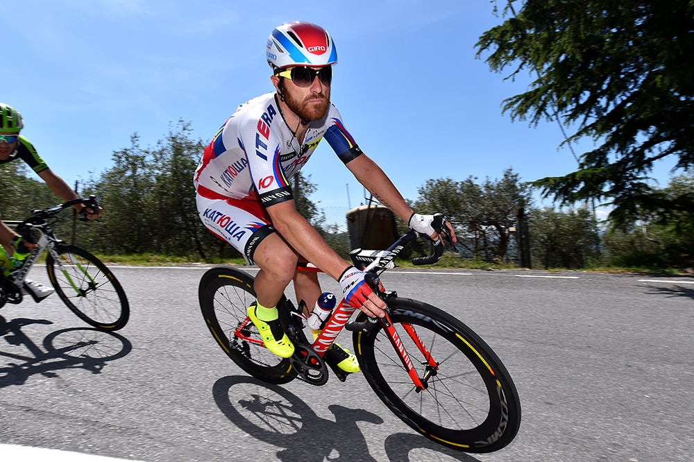 Luca Paolini, shown during the 2015 Giro d'Italia, has admitted to using cocaine and to an addiction to sleeping pills. Photo: Tim De Waele | <a href=http://www.tdwsport.com target="_blank">TDWsport.com</a>
