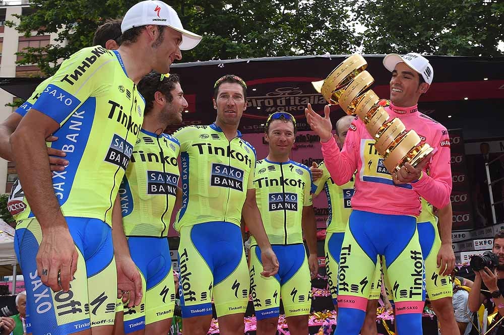 Oleg Tinkov's team won't have Saxo Bank in its name or on its kit next season. Photo: Tim De Waele | <a href="http://www.tdwsport.com" target="_blank">TDWsport.com</a>