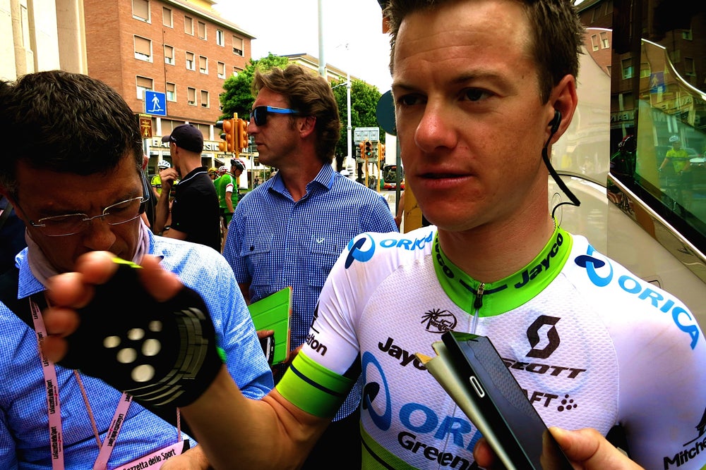 Simon Clarke defended his decision to help Richie Porte, saying he "acted on instinct." Photo: Andrew Hood | VeloNews.com