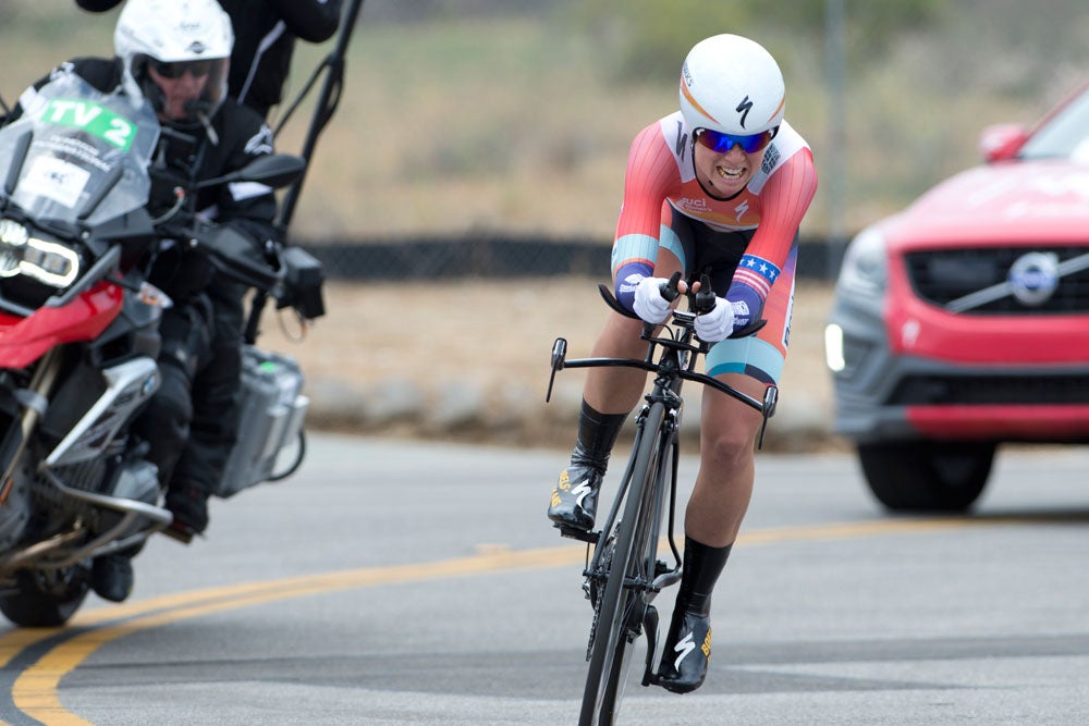Evelyn Stevens (Boels-Dolmans) won the women's Tour of California time trial by four seconds.
Photo: Casey B. Gibson | <a href="http://www.cbgphoto.com">www.cbgphoto.com</a>