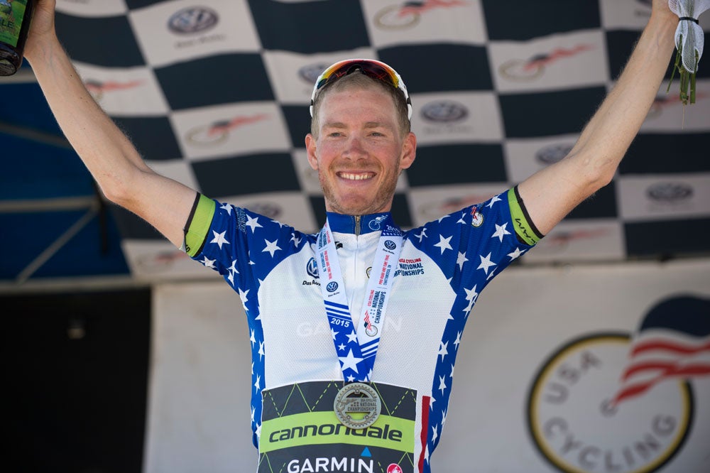 Andrew Talansky won the stars-and-stripes jersey at this year's U.S. national time trial championships.
Photo: Casey B. Gibson | <a href="http://www.cbgphoto.com">www.cbgphoto.com</a>