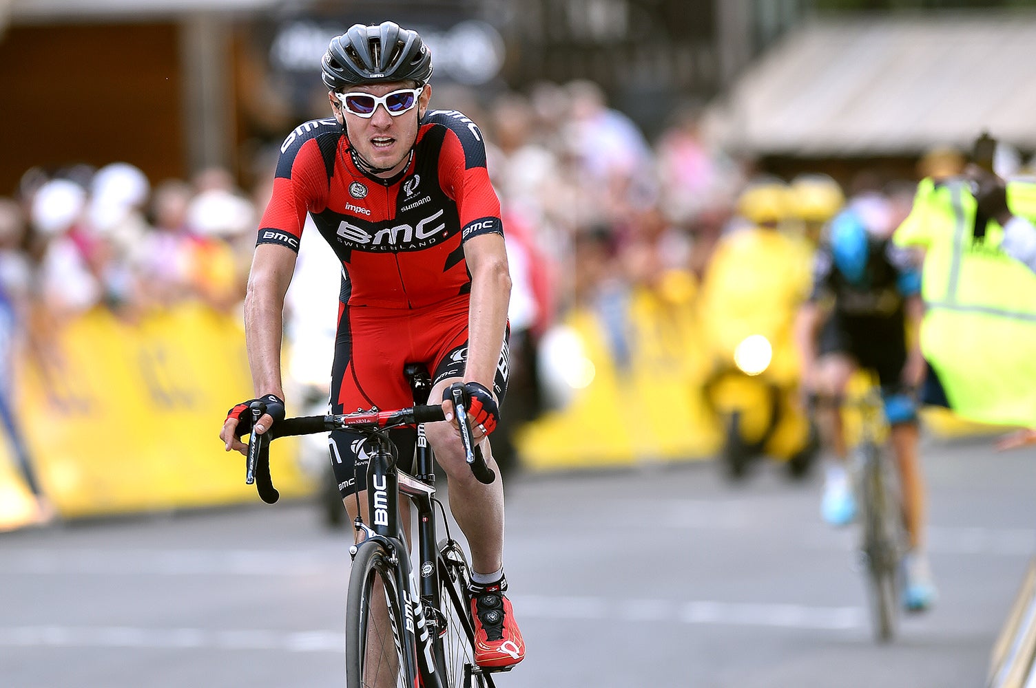 When the attacks came on the final climb, Tejay van Garderen paced himself to overtake Chris Froome in the final kilometer, finishing second. Photo: Tim De Waele | <a href="http://www.tdwsport.com" target="_blank">TDWsport.com</a>
