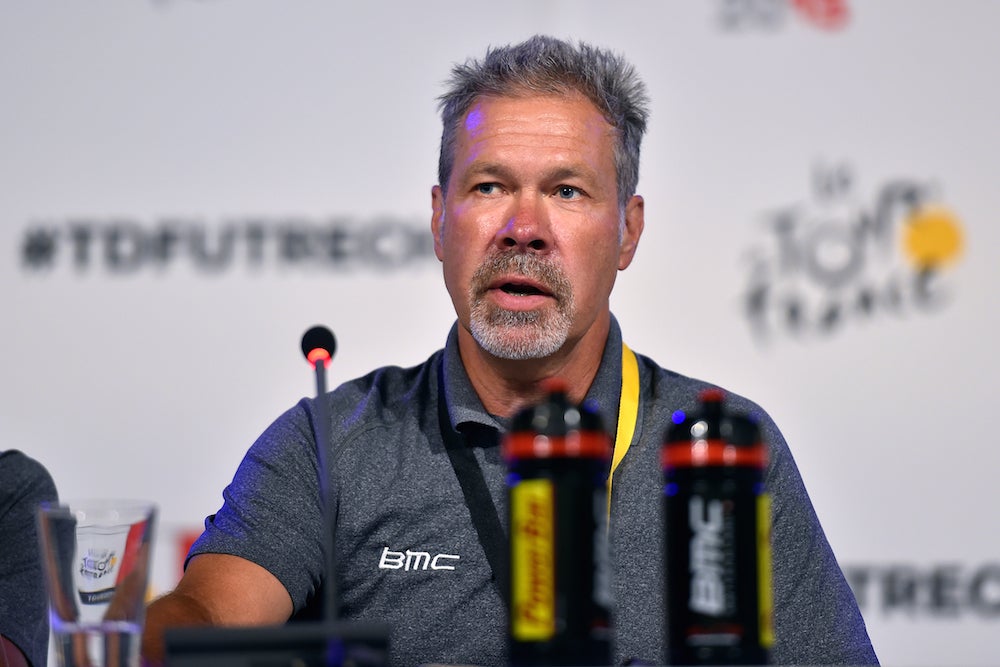 BMC's Jim Ochowicz said today's peloton is too large for modern roadways. Photo: Tim De Waele | <a href="http://www.tdwsport.com" target="_blank">TDWsport.com</a> (file)