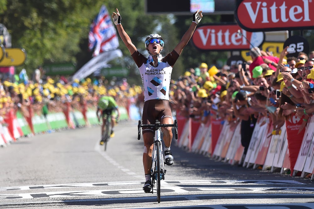 Alexis Vuillermoz won stage 8 of the 2015 Tour de France on the Mur de Bretagne. Photo: Tim De Waele | <a href="http://www.tdwsport.com" target="_blank">TDWsport.com</a>