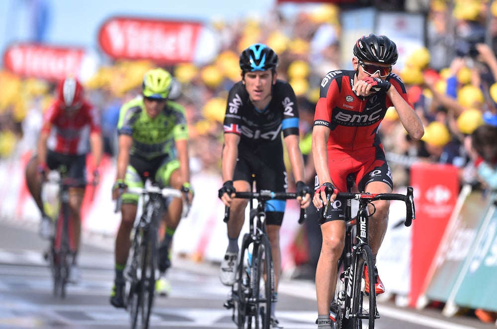 Tejay van Garderen was among the contenders to land on the right side of a wind-driven split on Sunday. Photo: Tim De Waele | <a href=http://www.tdwsport.com target="_blank">TDWsport.com</a>
