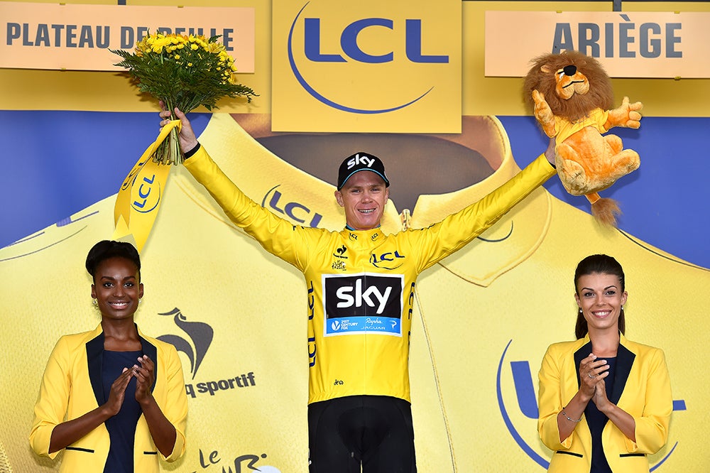 Chris Froome protected his lead on stage 12 to Plateau de Beille. Photo: Tim De Waele | <a href="http://www.tdwsport.com" target="_blank">TDWsport.com</a>