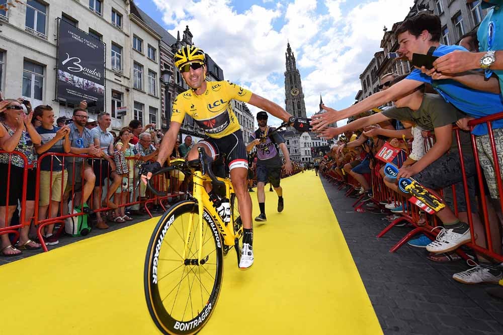 Fabian Cancellara wore yellow for one day at the Tour de France. Photo: Tim De Waele | <a href="http://www.tdwsport.com" target="_blank">TDWsport.com</a> (File).