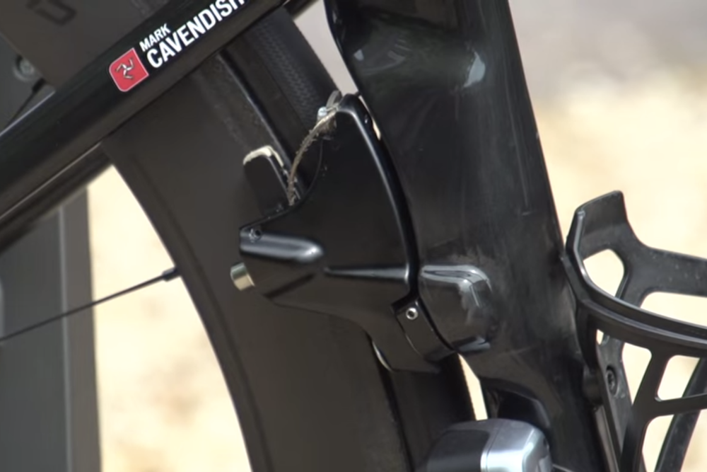 New tech spotted at the Tour de France.