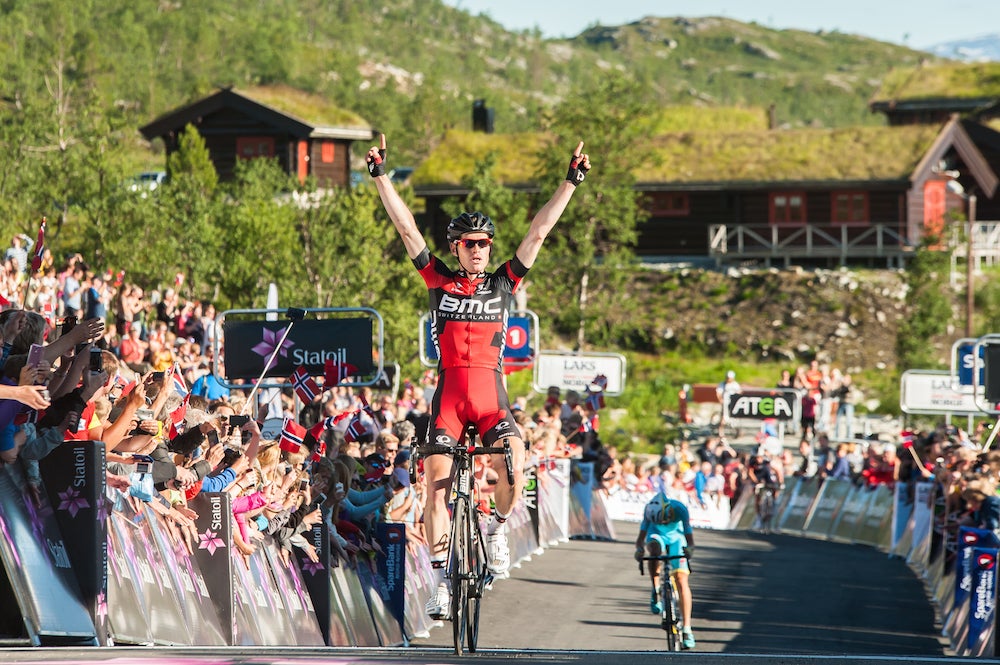 Ben Hermans (BMC) won stage 3 of Arctic Race of Norway and took the overall lead. Photo: ARN | P.Ballet