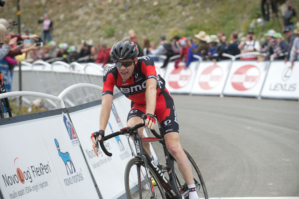 Brent Bookwalter won stage 2 of the 2015 USA Pro Challenge at Arapahoe Basin in Colorado. Photo: Casey B. Gibson | <a href="http://www.cbgphoto.com">www.cbgphoto.com</a>