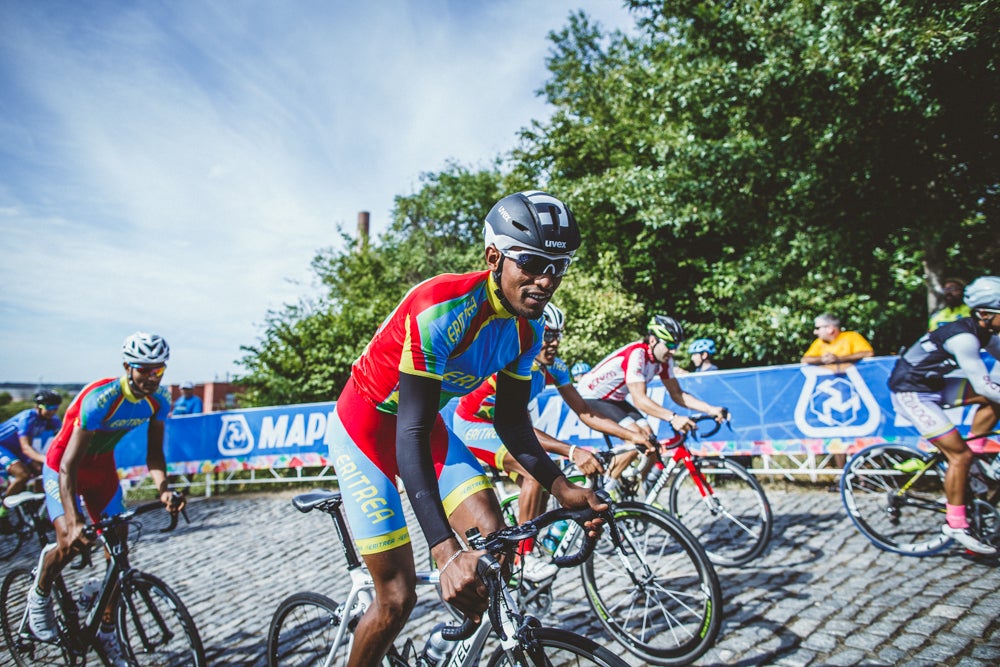 Capping off a marquee year, Eritrea has one rider in Richmond for the men's elite road race and four more for the under-23 race at the road world championships.
Photo: Iri Greco / BrakeThrough Media
