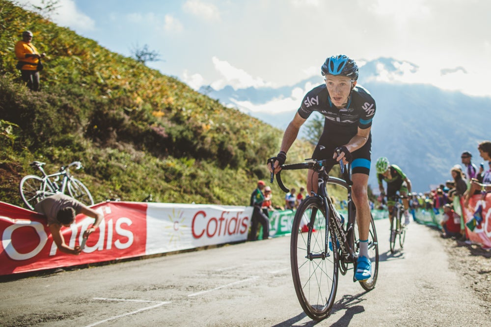 Ian Boswell (Sky) rode to third place in the 2015 Vuelta's queen stage. Photo: Jim Fryer / BrakeThrough Media | brakethroughmedia.com