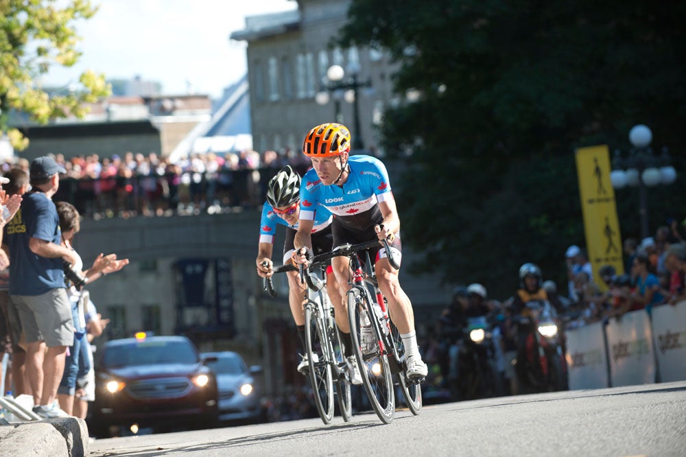 Ryan Roth, seen here at the 2015 Grand Prix Cycliste de Quebec, won Monday in Winston-Salem. Photo: Casey B. Gibson | <a href="http://www.cbgphoto.com">www.cbgphoto.com</a>