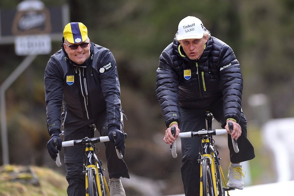 Bjarne Riis may seek to buy the Tinkoff team back from Oleg Tinkov ahead of the 2016 season. Photo: Tim De Waele | <a href="http://www.tdwsport.com" target="_blank">TDWsport.com</a> (File).